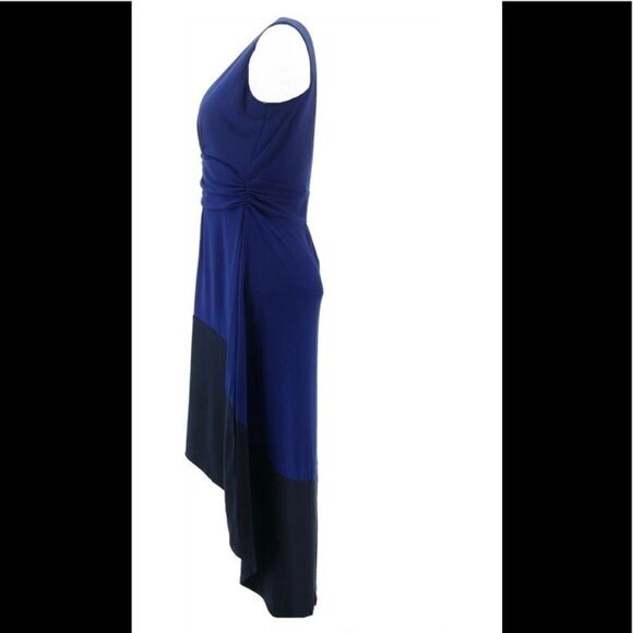 Kelly Clinton Ho low color Block fashion DressMP - Picture 2 of 14